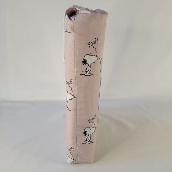 2025 Peanuts Snoopy Spring Blowing Dandelion Wish Poof Pink Twin Sheets Set 3pc - Picture 6 of 8